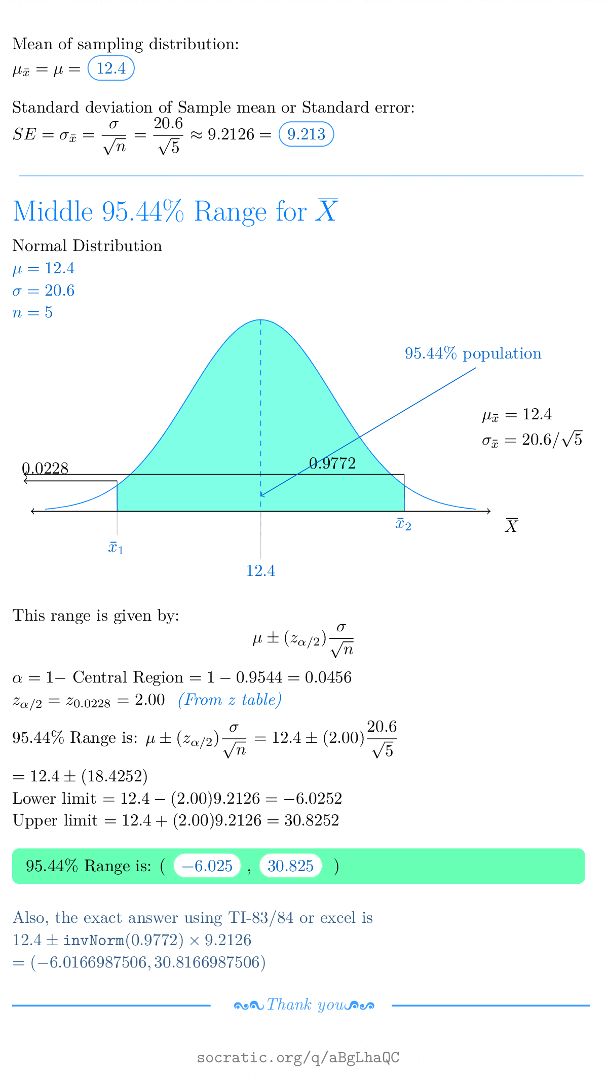 How do you find the mean and the standard deviation of the sampling